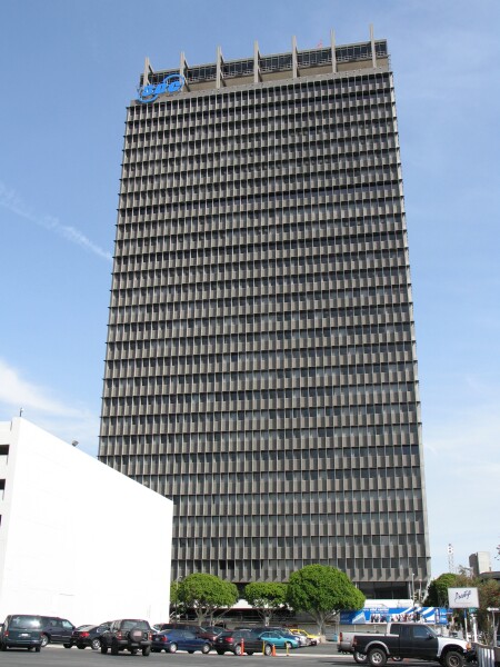 Looking up from the southwest