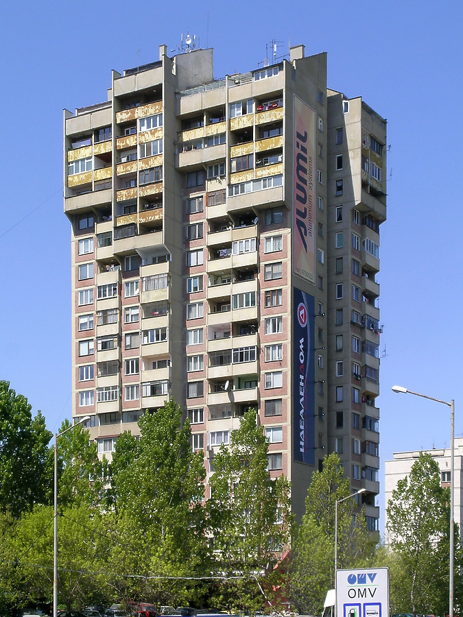 Mladost 1, Block 1 by Kaloian