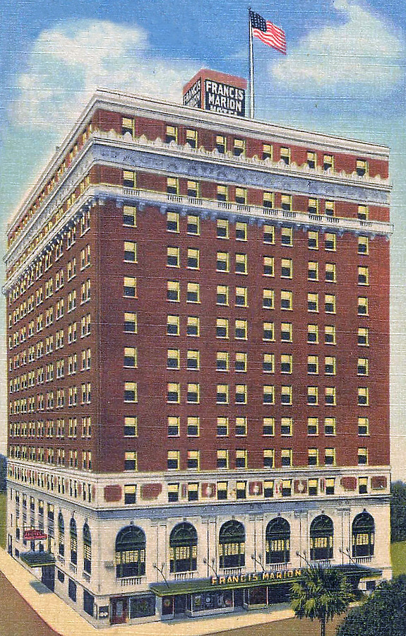 Francis Marion Hotel by Curteich/ Charleston News Company