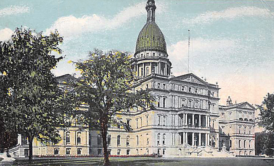 Michigan State Capitol by United States Public Domain