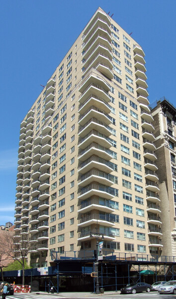 View from the southeast at 68th Street and Central Park West