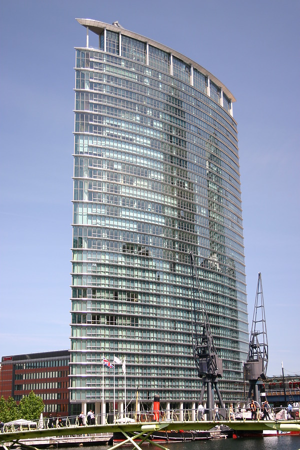 No.1 West India Quay by Tristram Compton