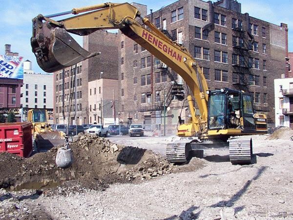 Site preparation; 9 October 2002