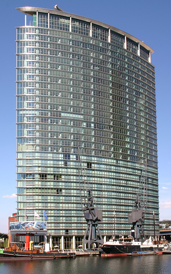 No.1 West India Quay by Tristram Compton