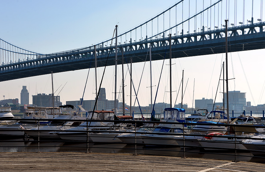 Benjamin Franklin Bridge by John W. Cahill