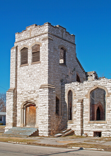 View of the steeple from the east