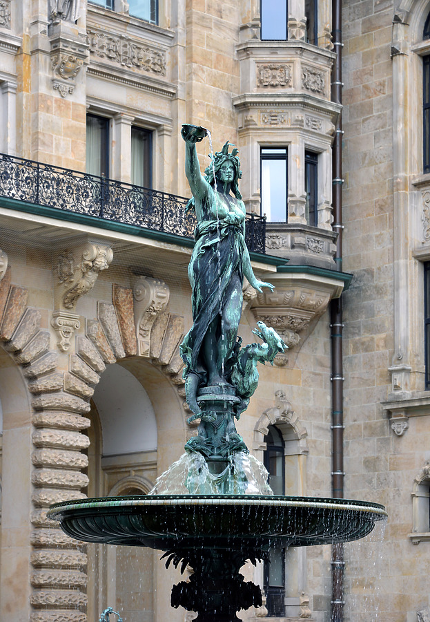 Hamburg City Hall by John W. Cahill