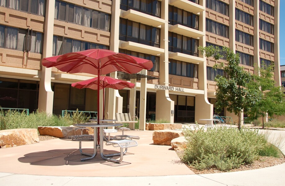 Main entrance and seating area