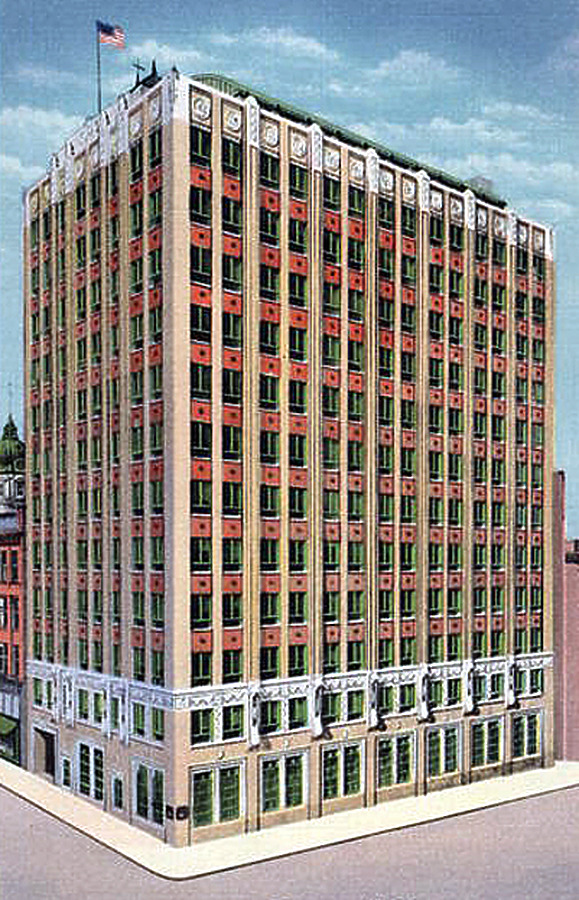 State Farm Downtown Building by Curt Teich & Co.