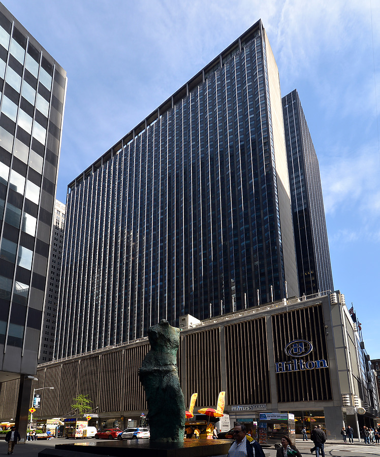 New York Hilton Hotel by John W. Cahill