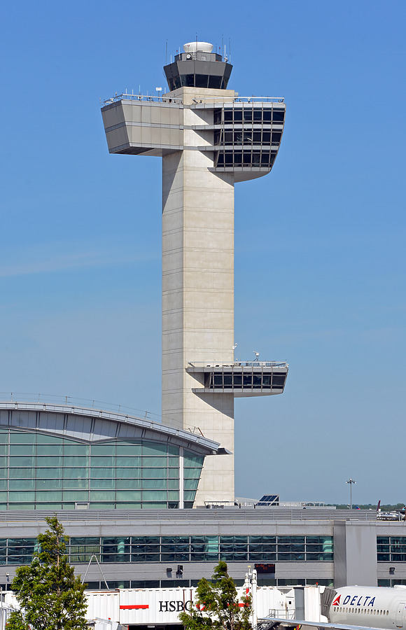 JFK International Airport ATC Tower by John W. Cahill