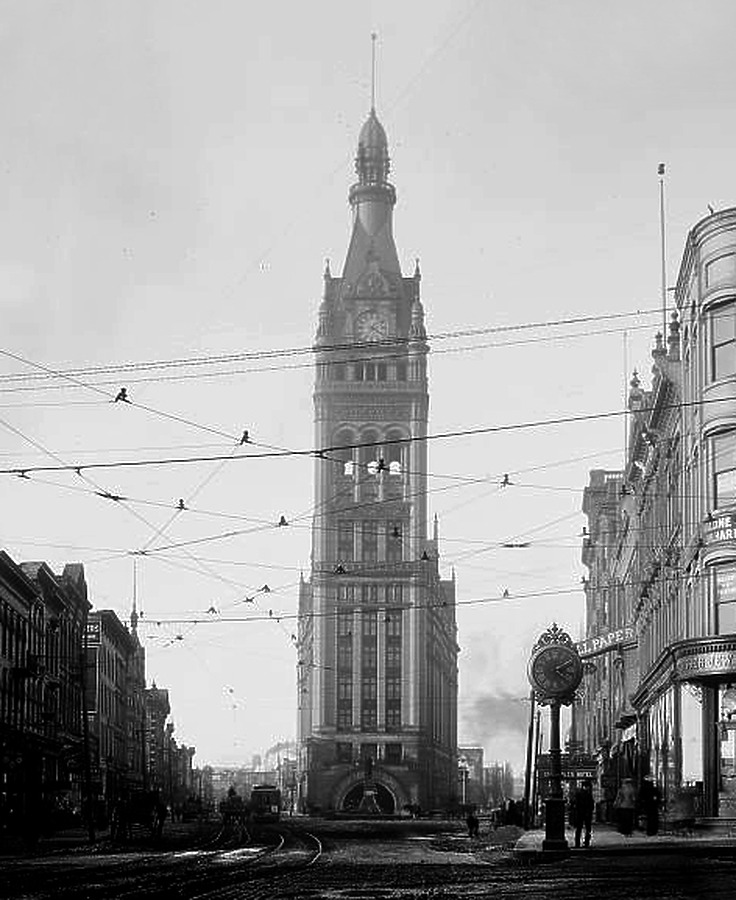 Milwaukee City Hall by Library of Congress, Prints and Photographs Division, Detroit Publishing Company