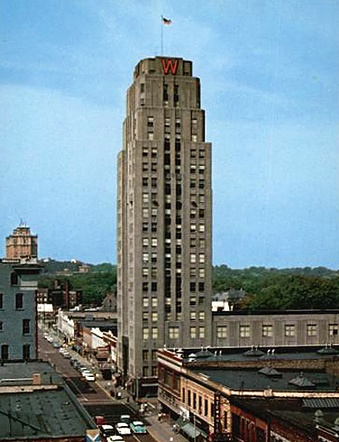 Battle Creek Tower by Curt Teich & Co.