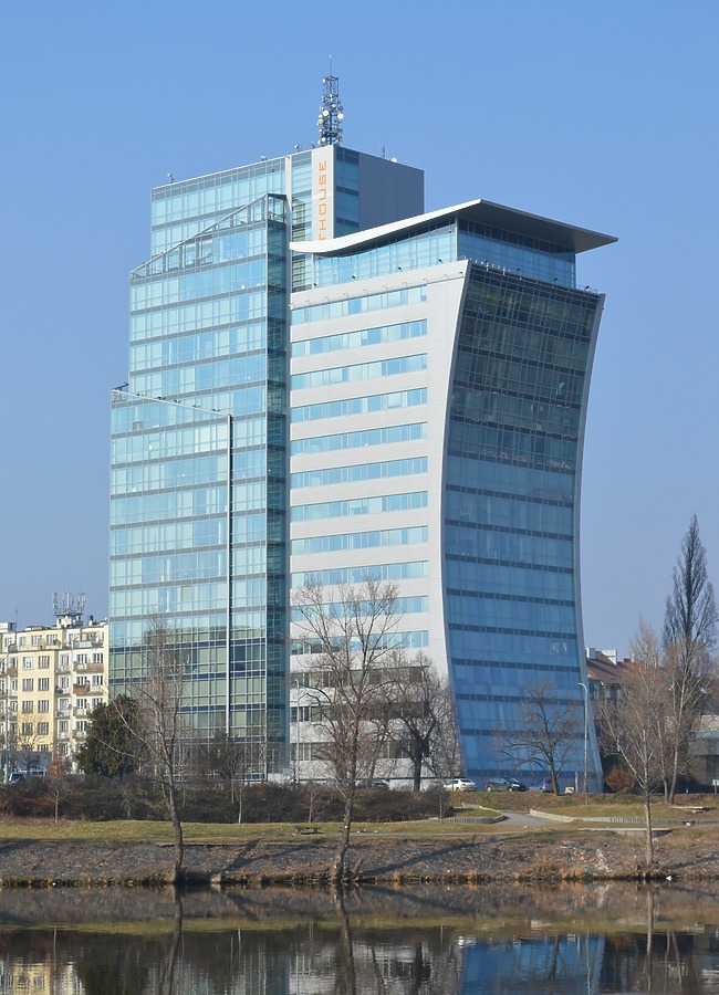 Lighthouse Vltava Waterfront Towers by Huopa