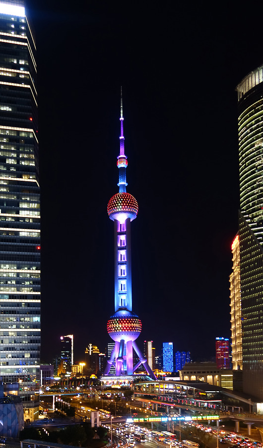 Oriental Pearl TV Tower by Marshall Gerometta
