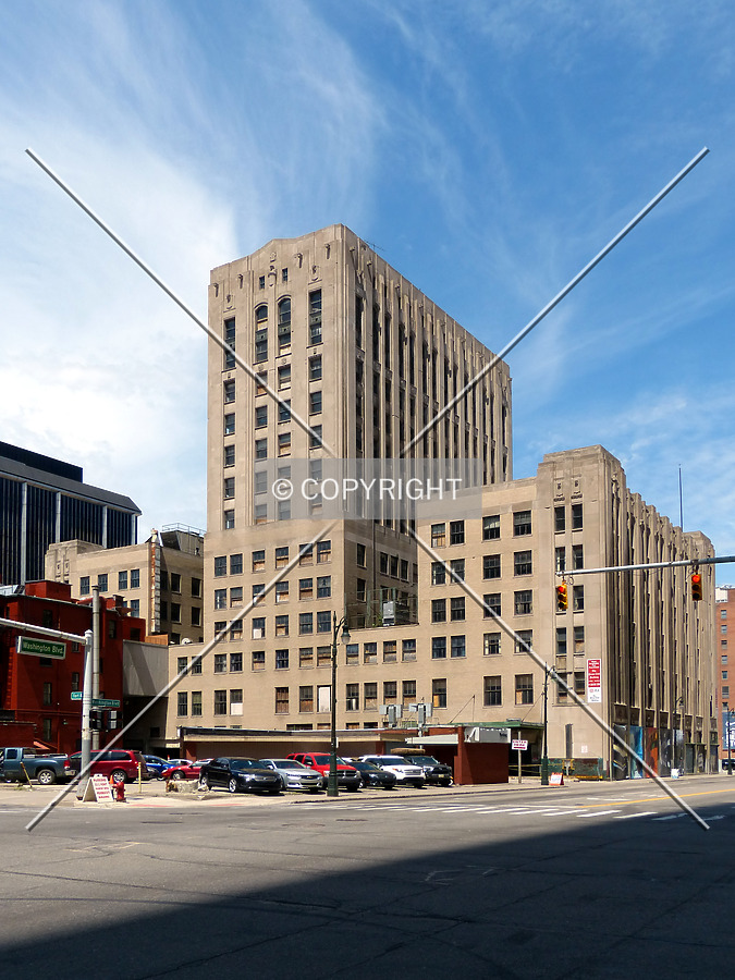 Detroit Free Press Building by Nate Lindsey