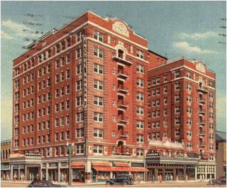 The Kansan Towers by Curt Teich & Co. 