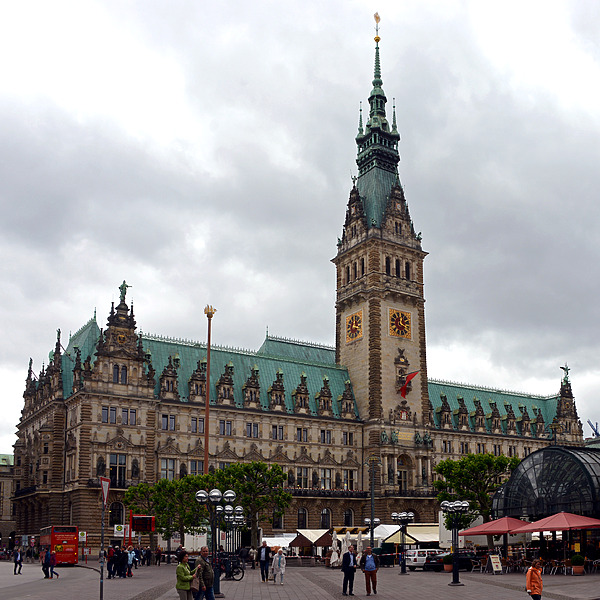 Hamburg City Hall by John W. Cahill