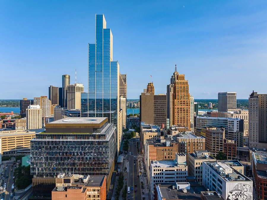 Hudson's Site Redevelopment Tower by Bedrock