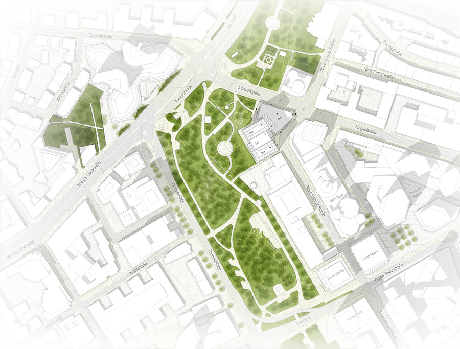 Hochhauskomplex Neue Mainzer Straße by KSP Engel und Zimmermann
