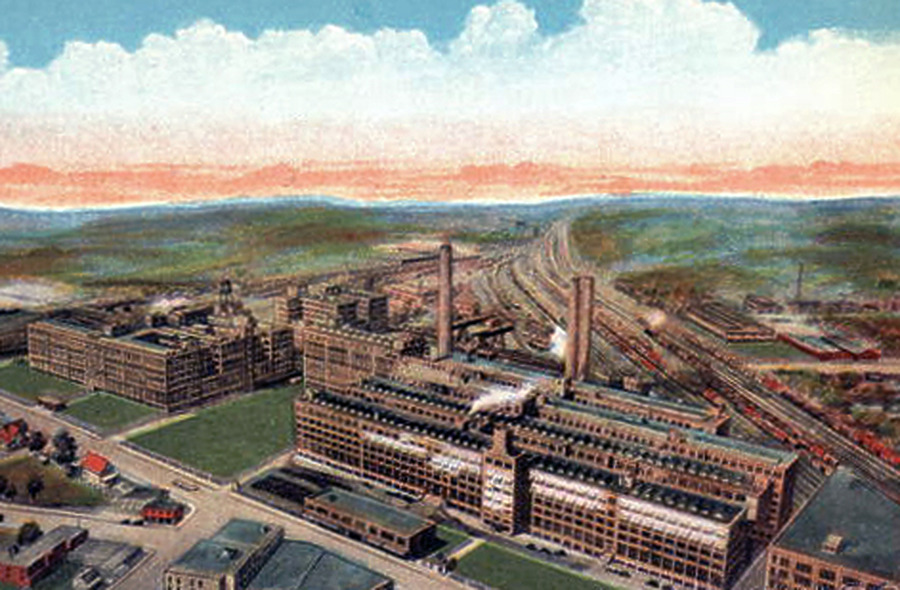 Firestone Tire and Rubber Company Headquarters and Plant No. 1 by Akron Stationery Co., Inc.