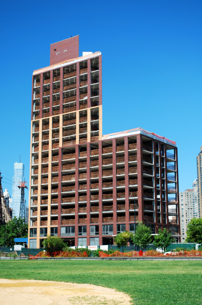 Viewed from the east
