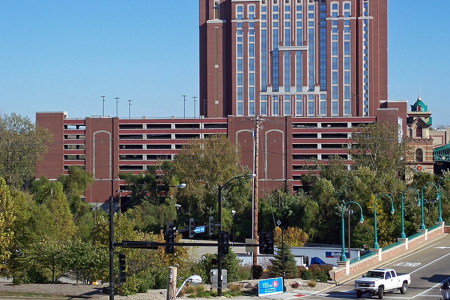 Ameristar St. Charles Hotel Parking Garage by Ryan Hildebrand