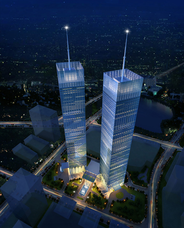 Huaguoyuan Tower 1 by LWK & Partners Architects