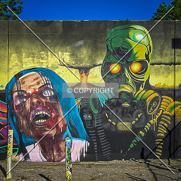 Saint Louis City Flood Wall (South Wall) by Ryan Hildebrand