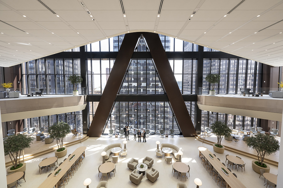JPMorganChase World Headquarters by Nigel Young, courtesy of Foster + Partners