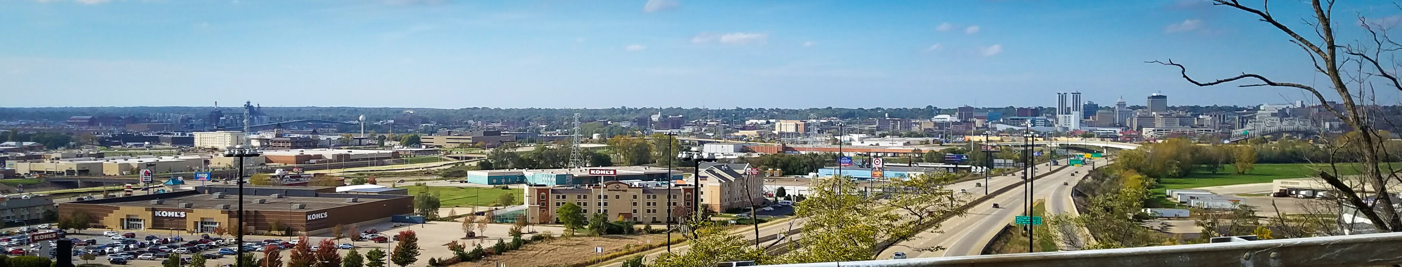 From the east
