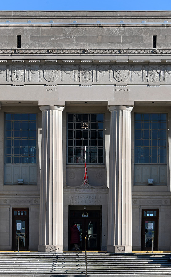 Indianapolis-Marion County Central Library by John W. Cahill