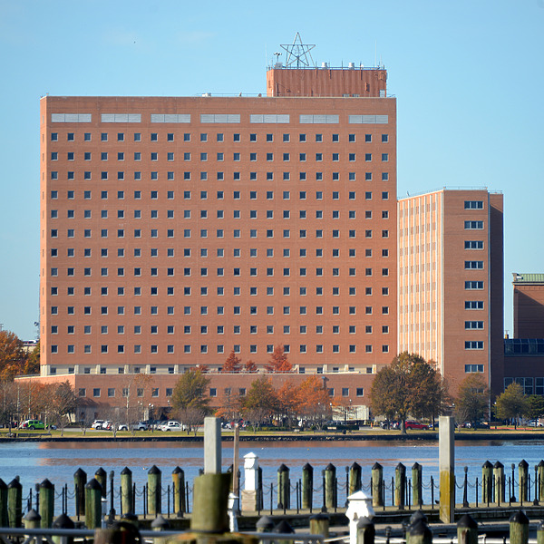 US Naval Hospital - Building 215 by John W. Cahill