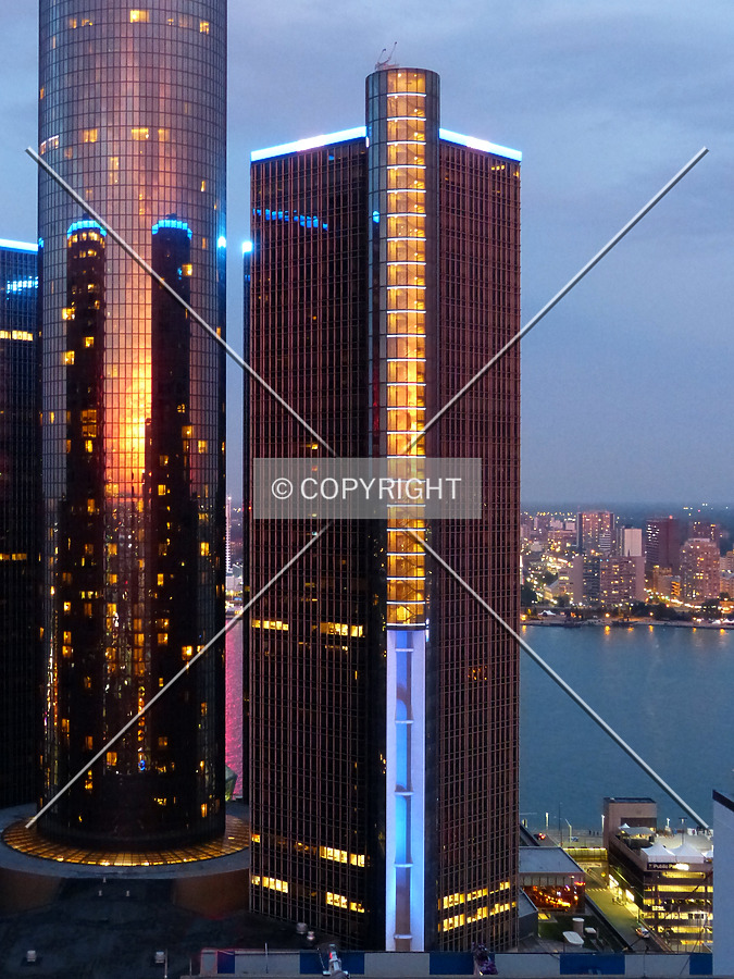 Renaissance Center 100 Tower by Nate Lindsey