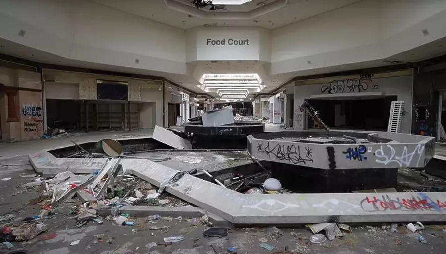 Jamestown Mall by Ruin Road via YouTube