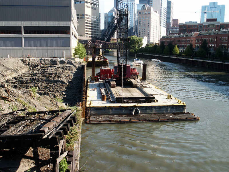 Looking south along the western edge of the site