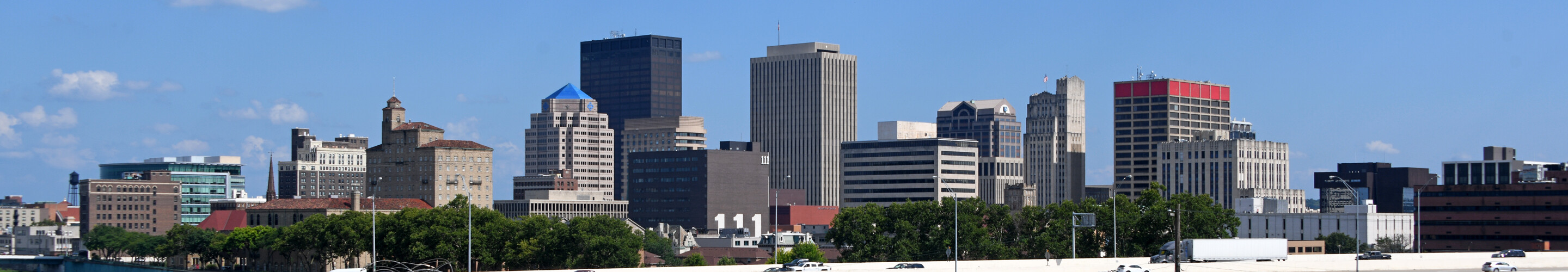 Downtown from the northwest