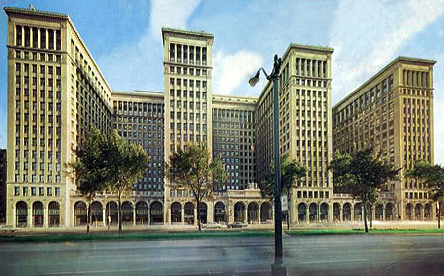 Cadillac Place by Hiawatha Card Of Detroit