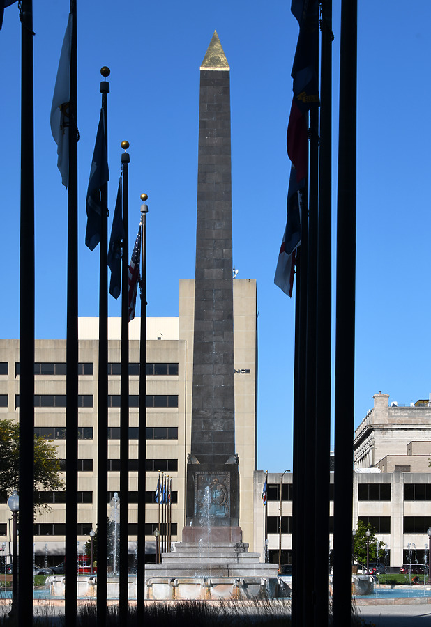 Veteran's Memorial Plaza Obelisk by John W. Cahill