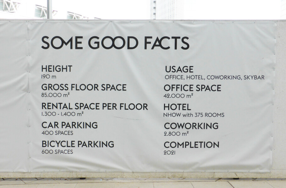 Technical data of the skyscraper