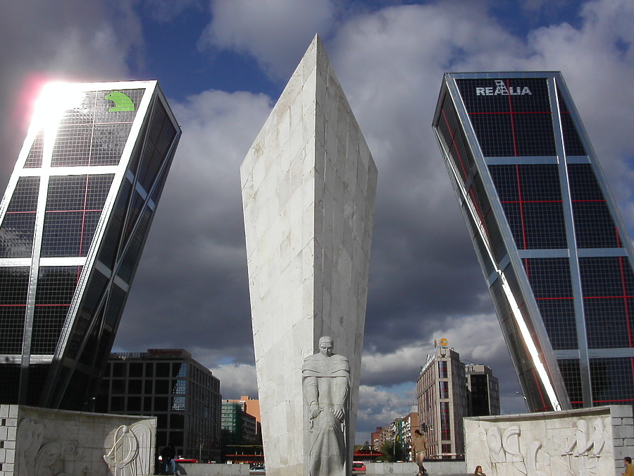 Puerta de Europa I by Cesar Serrano