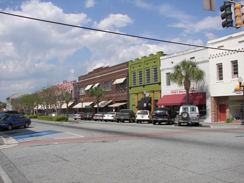Looking northeast along Newcastle Street