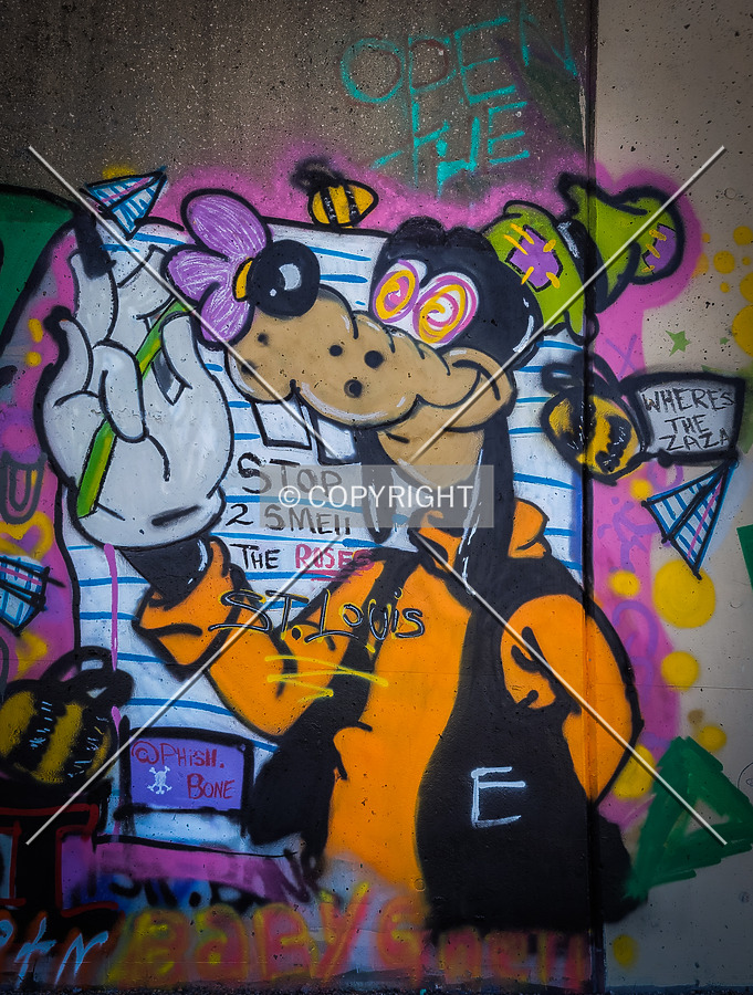Saint Louis City Flood Wall (South Wall) by Ryan Hildebrand