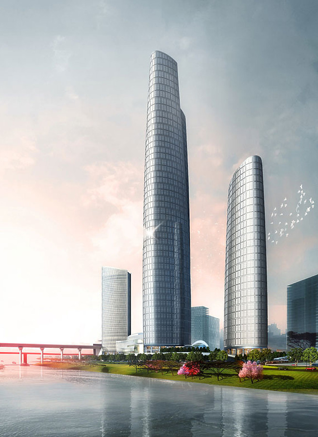 Chongqing Corporate Avenue 1 by Kohn Pedersen Fox Associates PC