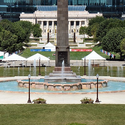 Veteran's Memorial Plaza Obelisk by James Peacock