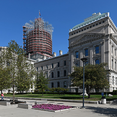 Indiana State House by John W. Cahill