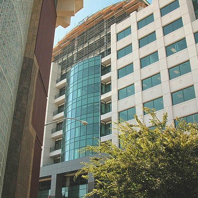 Tower at Convention Center Court by Jim Schwartz