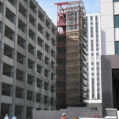 Tower at Convention Center Court by Jim Schwartz