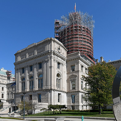 Indiana State House by John W. Cahill