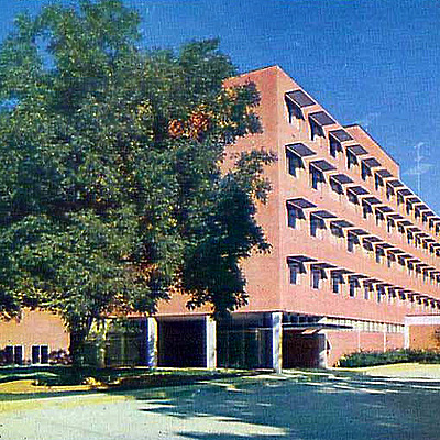 Aderhold Hall by Asheville Post Card Co.